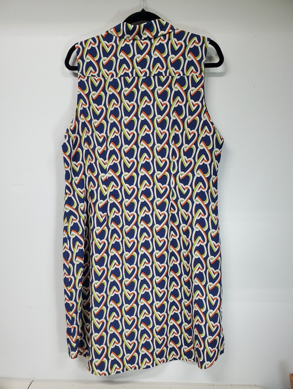Office Siren Cabi Amour Link Shirt Dress #5370 Button Up Lined Medium Luxery - Picture 2 of 6